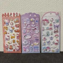正規品　サンリオキャラクターズ　ジュエルマシュマロステッカーズ　3種類