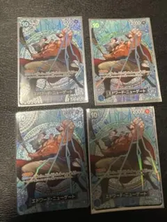 神の島の冒険　エドワード・ニューゲート SP ワンピースカード 4枚セット