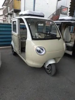 夏です冷暖房付 車と同じ足アクセル改造楽々運転 電気三輪車 家庭100v充電のサムネイル