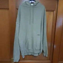 RVCA パーカー ベージュ ビッグロゴ