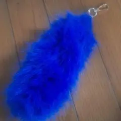 しっぽキーホルダー/青
