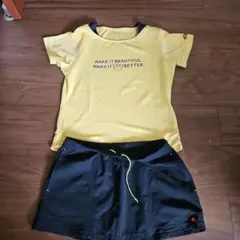 テニス用Tシャツとスカートセット