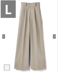 センタープレスワイドタックロングパンツ gm615 GRL