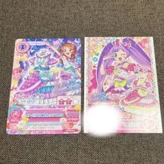 アイカツ!カード&プリチケ(マイチケ) 2枚セット あかり×らぁら