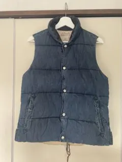 REMI RELIEF レミレリーフ デニム ダウンベスト Sサイズのサムネイル