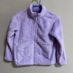 薄紫 フリースジャケット ジッパー付き　UNIQLO 130