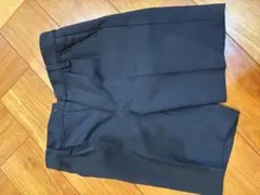 黒 ハーフパンツ プリーツ入り