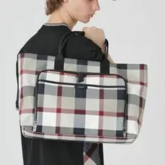 【新品】ブラックレーベルクレストブリッジ　大トート　ベージュ　バーバリー　106