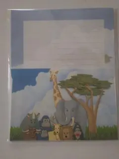 動物イラスト レターセット 便箋12枚封筒4枚