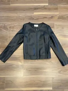 BEAMS HEART ブラック ノーカラージャケット Sサイズ