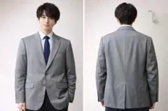 送料無料 日本製 ポールスミス 2B テーラード ジャケット L グレー