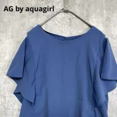 AG by aquagirl ショルダースリットシフォンシャツ　フリル　可愛いのサムネイル