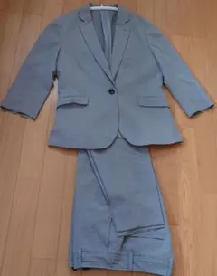 夏用　ORIHICA RHYME 千鳥柄　グレー ビジネススーツ