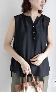 URBAN RESEARCH ROSSO バックレース切替ブラウス