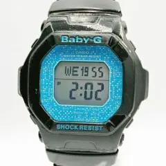CASIO Baby-G デジタル腕時計 ブラック ドット柄