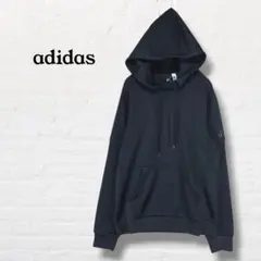 adidas アディダス☆パーカー フードキルティング【M】ブラック