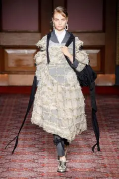 Simone Rocha】 BOW/RIBBON スラックス パンツ GREY シャネル パンツ  