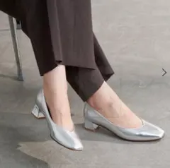 ルタロン LeTalon 4cmスクエアVカットパンプス