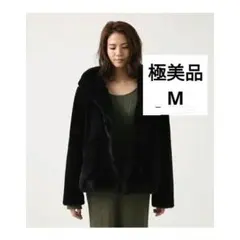 Azul by moussy ボアフーディーショールカラーコート