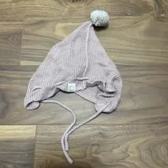 MARLMARL ニットボンネット くすみピンク