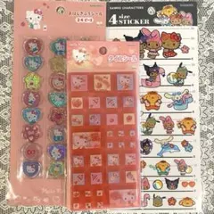 ★ハローキティ タイルシール　おはじきシール 4サイズステッカー
