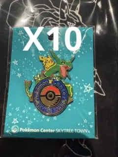 ポケモンセンター スカイツリータウン ピンバッジ ロゴピンズ レックウザ