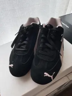 Puma スエード ブラックスニーカー 23.5