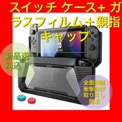 送料無料！スイッチカバーガラスフィルムセット