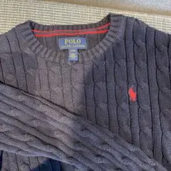 Polo Ralph Lauren ケーブルニット 紺　サイズ8