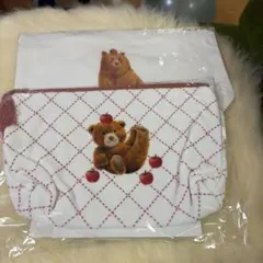 フェリシモ YOU+MORE! くま雑貨の会 ポーチ ミニトート