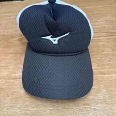 MIZUNO メッシュキャップ ブラック ホワイトのサムネイル