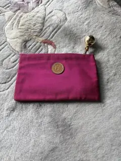 【希少】FENDI フェンディ ポーチ マゼンタ ピンク ロゴ ヴィンテージのサムネイル