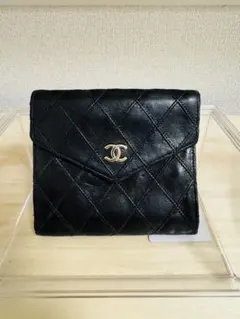 ⭐︎美品⭐︎CHANEL ブラック 二つ折り財布 CHANEL シャネル 二つ折り財布 クラシックスモールウォレット