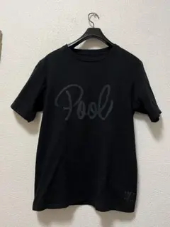 the POOL aoyama　ロゴプリント　半袖Tシャツ　/M　ブラック　黒のサムネイル