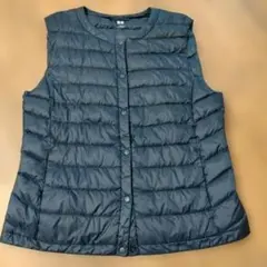 UNIQLO レディース/ネイビー/ダウンベスト/Lサイズ
