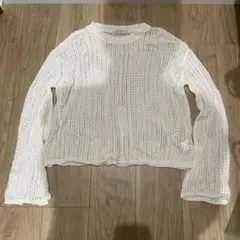 PAGE BOY ページボーイ かぎ編みニット ホワイトのサムネイル