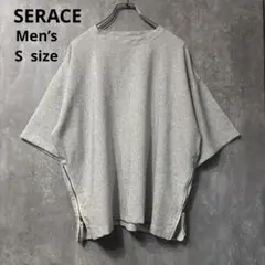 【極美品】SERACE ルーズシルエットサイドジップツイード半袖Tシャツ Sのサムネイル