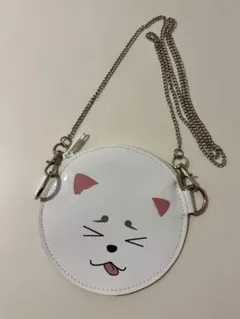 銀魂 定春 非売品 丸型ミニコインケース チェーン付き バッグチャーム