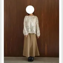yourmle effortless mermaid skirt brown