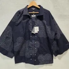 【新品タグ付】SOU・SOU ソウソウ 超長綿 陣風靡 L 雲間に菊 深紺のサムネイル
