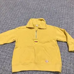 リプトン ハーフジップ トレーナー イエロー