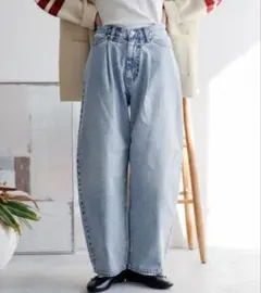 ローリーズファーム・カーブデニムパンツ・美品のサムネイル