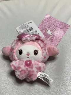 サンリオ ギャルネコ マイメロ ピンク ヒョウ柄 マスコットホルダー