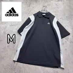 ⚪︎人気　アディダス　ポロシャツ　ゴルフ　グレー×ホワイト　M