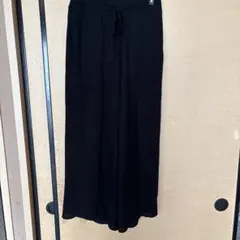GU ブラック ワイドパンツ L