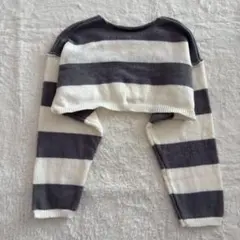 グレイル　クロップド丈　ニット　プルオーバー　M ボーダー　丈短　GRL