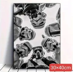 【新品】スターウォーズ ストームトルーパー キャンバスアートポスター インテリア