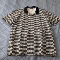 XLARGE ポロシャツ 総柄 チェック柄 ブラック ホワイト XLのサムネイル