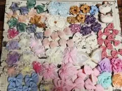 m*す様 在庫整理 手芸 素材 モチーフ パーツ まとめ売り リボン