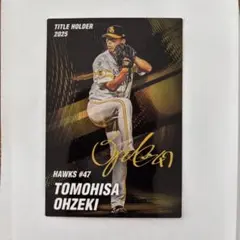 サイン入り‼️福岡ソフトバンクホークス #47大関友久 プロ野球カード